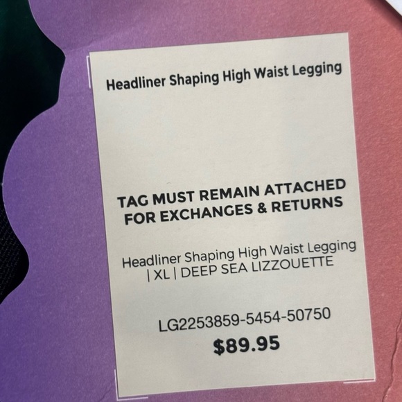 Yitty Headline Shaping Legging In Deep Sea Lizzouette SZ XL - Picture 4 of 6